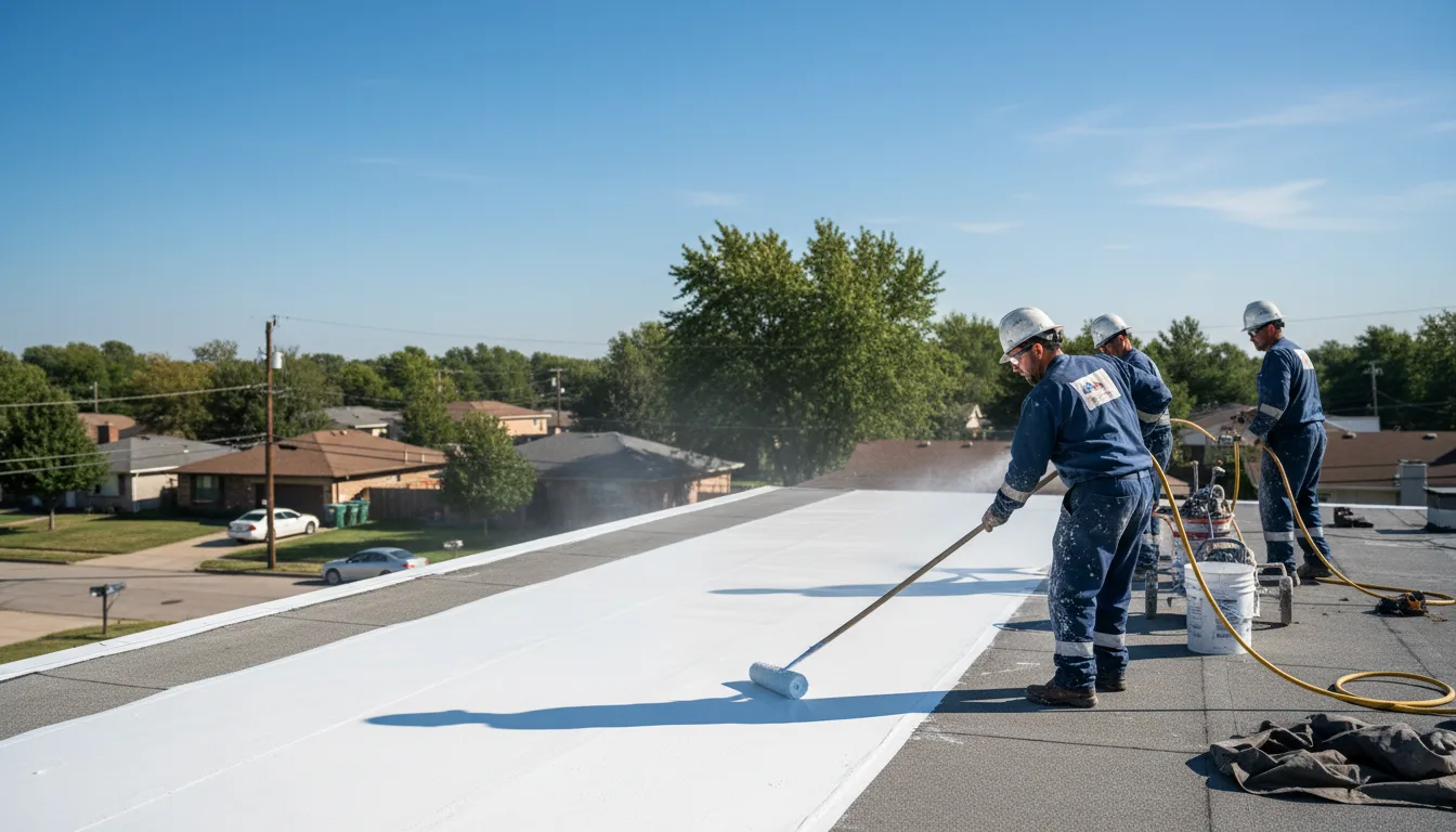 Commercial roof coating in Linton, ND near me